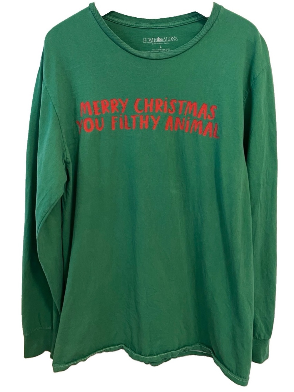 Home Alone Movie T-Shirt Large Merry Christmas You Filthy Animal Official